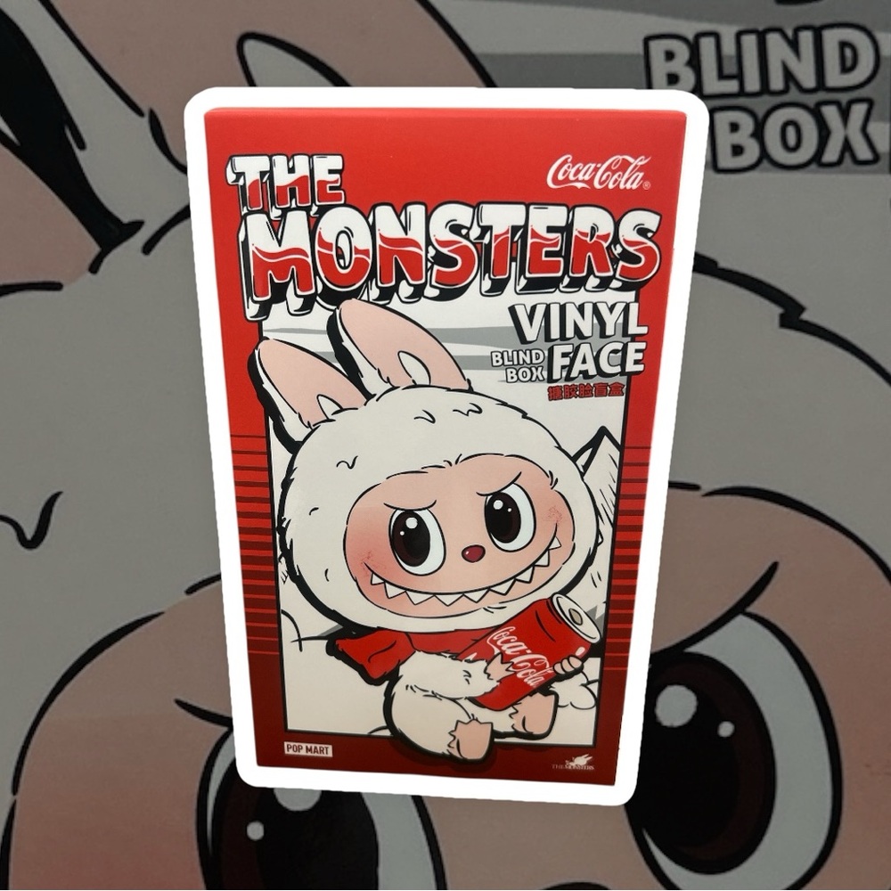 New! Coca-Cola The Monsters Vinyl Face Box - Red‎ and White
